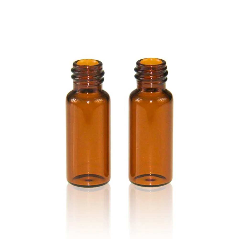 2mL Amber Glass 12x32mm Flat Base 8-425 Screw Thread Vial. .Thumbnail 1