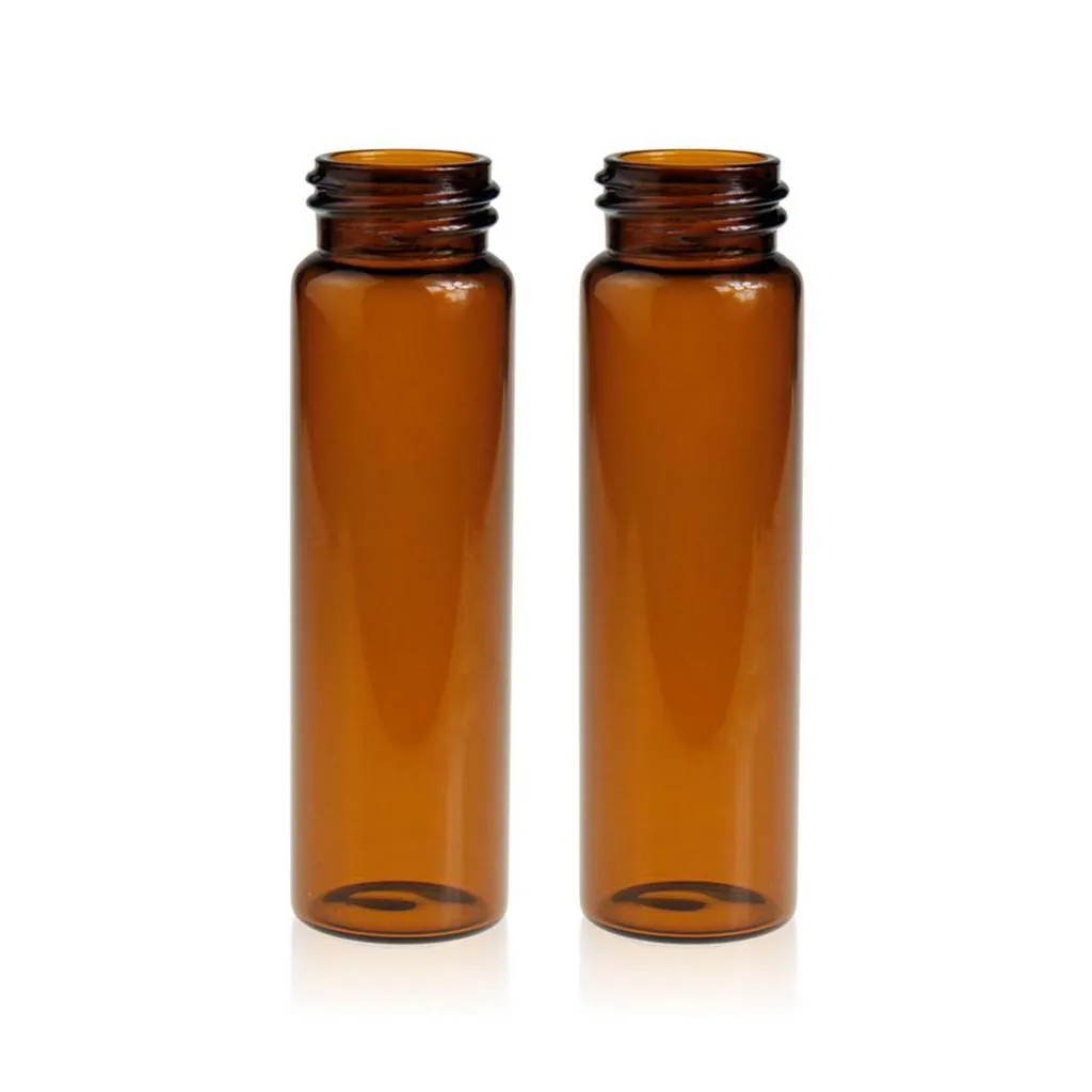40mL Amber Glass 27.5x95mm 24-400 Screw Thread Sample Vial.Thumbnail 1