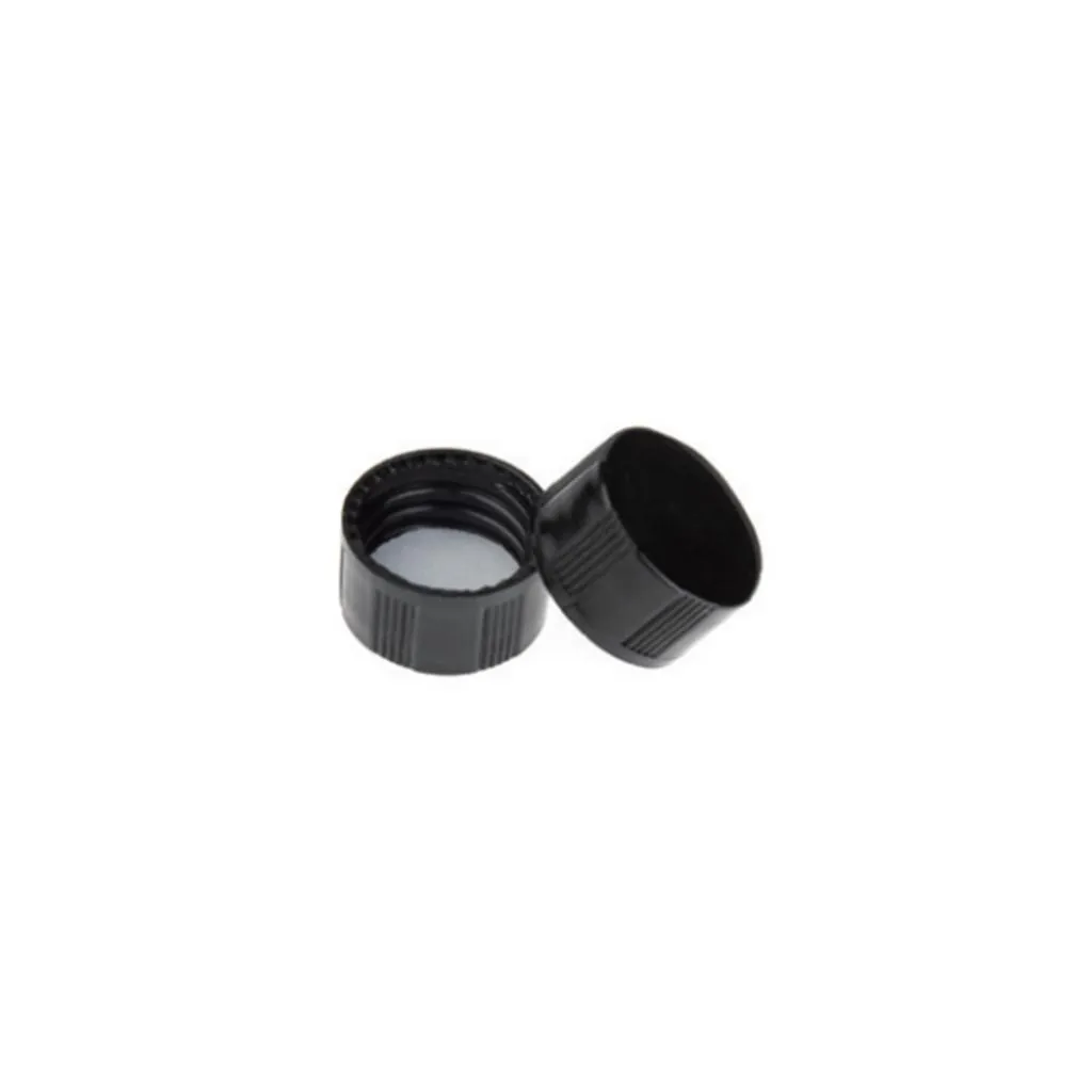 15-425 Black Closed PP Top Cap, with White PE Septa 1.0mm Thick. .Thumbnail 1