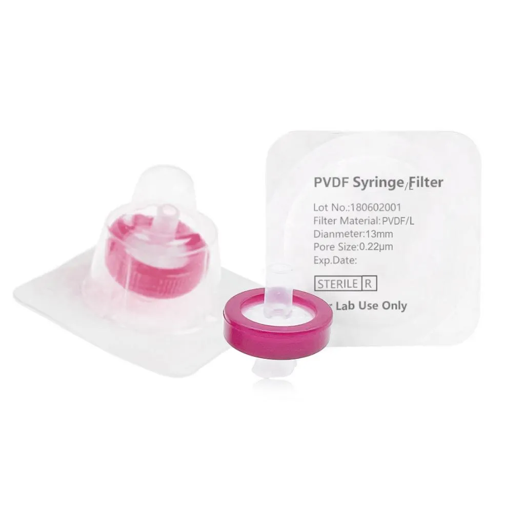 Syringe Filter, Hydrophilic PVDF, Sterile, Dia. 13mm, Pore 0.22µmThumbnail 1