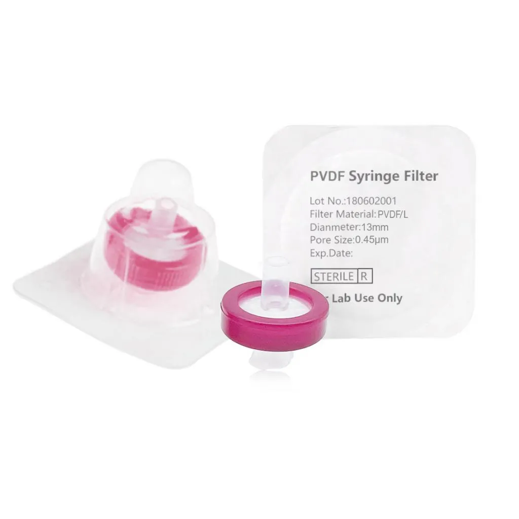 Syringe Filter, Hydrophilic PVDF, Sterile, Dia. 13mm, Pore 0.45µmThumbnail 1