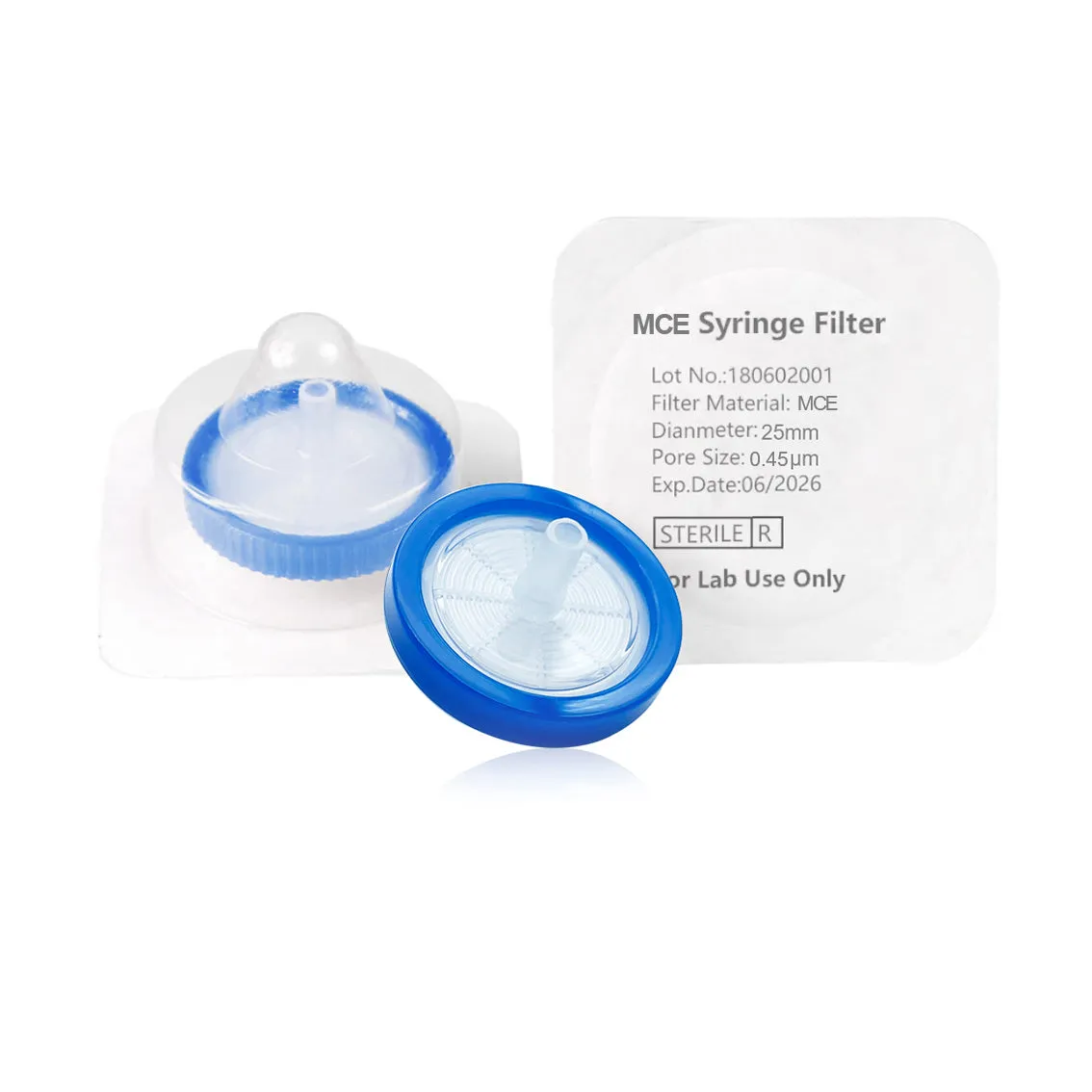 Syringe Filter, MCE, Sterile, Dia. 25mm, Pore 0.45µmThumbnail 1