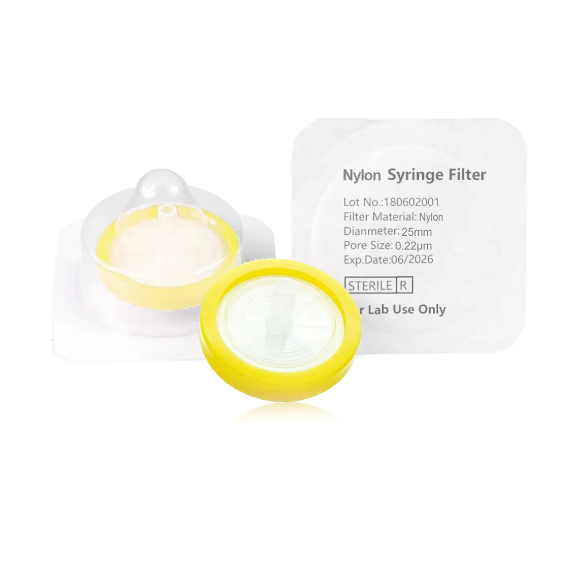 Syringe Filter, NYLON, Sterile, Dia. 25mm, Pore 0.22µmThumbnail 1