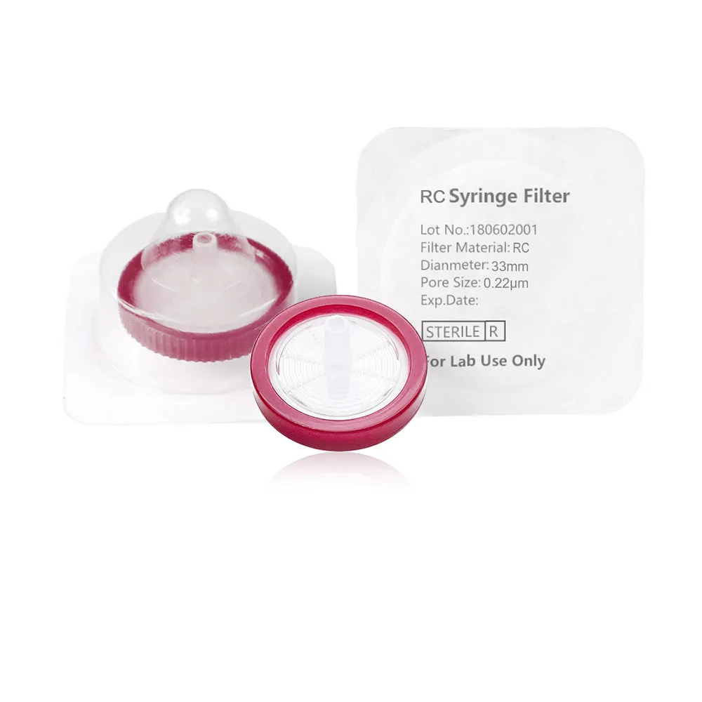 Syringe Filter, RC,  Sterile, Dia. 33mm, Pore 0.22µmThumbnail 1